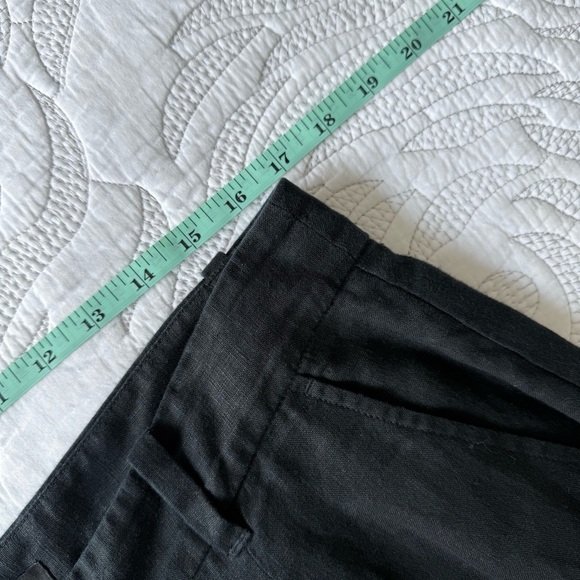 Madewell - The Harlow Wide-Leg Pant in 100% Linen - Black - Picture 13 of 15